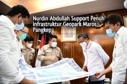 Nurdin Abdullah Support Penuh Infrastruktur Geopark Maros - Pangkep