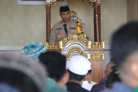 Jelang Pilkada, Kapolres Bantaeng Minta Jamaah Masjid Besar Nurul Amin Jaga Situas Kamtibmas