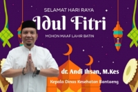 dr. Andi Ihsan, M.Kes Kadis Dinkes Bantaeng: Selamat Idul Fitri, Mohon Maaf Lahir Batin