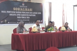 KPU Gelar Sosialisasi Daerah Pemilihan, Alokasi Kursi Anggota DPRD Bantaeng Pemilu 2024 menjadi 30 Kursi