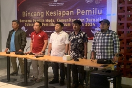 KPU Bantaeng Gelar Sosialisasi dan Bincang Kesiapan Pemilu 2024 di Cafe Konijiwa